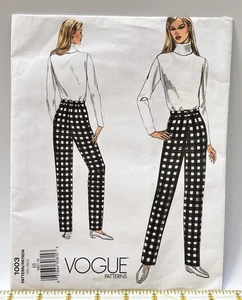 2003 Vintage UNCUT Vogue Pattern 1003 Size 10 Tapered Pants - Picture 1 of 5