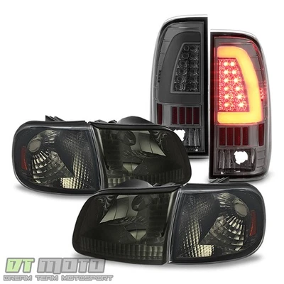 Faros de repuesto ahumados F-150 1997-2003 + luces traseras LED par de luces de freno Foto 1 de 4