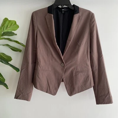 Mossimo женщин Blazer M коричневый черный две кнопки карьера офиса два тона colorblock - Изображение 1 из 4