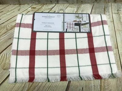 Threshold Table Runner 14 X  72 100% Cotton Multi Colored  - Image 1 of 3