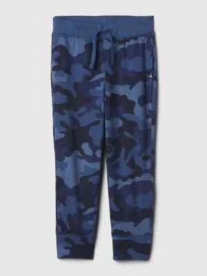 Pantalones de chándal nuevos con etiquetas GAP 100 % algodón orgánico azul camuflaje niños pequeños Foto 1 de 3