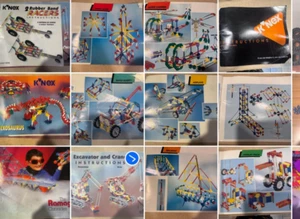 K’NEX Lot (too many to count) 1996-2000 vintage pieces 19 pounds with some book - Picture 1 of 24
