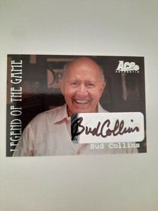 2011 Ace Authentic Legend Of The Game #91 Bud Collins Auto #