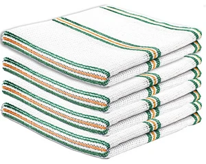Kitchen Cleaning Premium Dish Cloth Large 35x33cm Cotton Tea Cloth Absorbent Dry - Picture 1 of 10