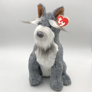 TY Classic Schnauzer Dog MAX (12 inch) - Plush Stuffed Animal Toy With Hang Tag - Picture 1 of 11