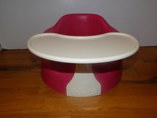 red bumbo with tray