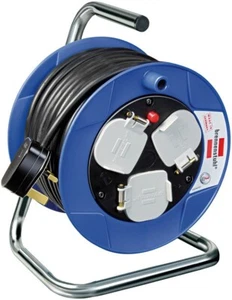 Brennenstuhl Compact Cable Reel Extension Reel - Heavy Duty Cable Reel 15 Metre - Picture 1 of 9