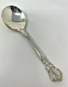 NEW Vintage 1996 Birks Chantilly Sterling Silver Flatware Cream Soup 5 5/8" - Picture 1 of 6
