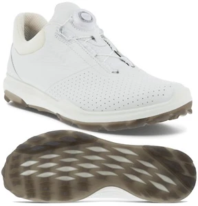 Ecco Biom Hybrid 3 BOA Golf Shoes - RRP£180 - Yak Leather - Spikeless - White - Picture 1 of 11