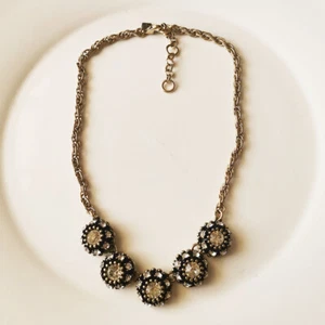 Nuevo Collar de Cristal 16" Banana Republic Retro Mujeres Fiesta Vacaciones Joyería - Imagen 1 de 3