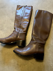 Excellent Condition Euc Tory Burch Brown Size 7 Leather Riding Boots