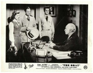 The Brat Original Lobby Card Gene Autry Gail Davis Frankie Darro talking 1949