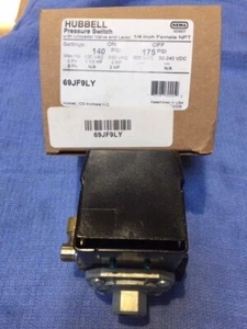 69JF9LY AIR COMPRESSOR PRESSURE SWITCH 140-175PSI Old # 69MB9LY FURNAS/HUBBELL - Picture 1 of 3