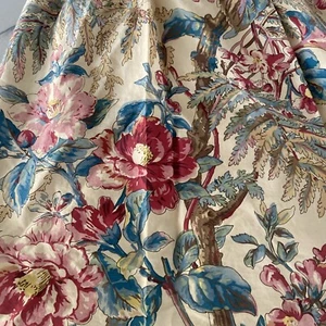 Ralph Lauren Bed Skirt Tangiers Queen Cotton Sateen 17" Drop Split Corners - Picture 1 of 5