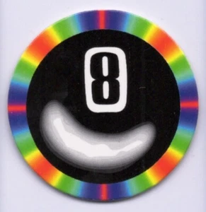 De colección Disco Arco Iris 8 Bolas POG Ocho Bolas Cartón Años 90 Espalda en Blanco - Imagen 1 de 1