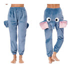 Womens Pants Warm Pajama Long Pants Trousers Animal Nightwear Novelty Bottoms