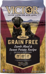 VICTOR Select Lamb Meal & Sweet Potato Recipe Grain-Free Dry Dog Food, 30lbs - Picture 1 of 6
