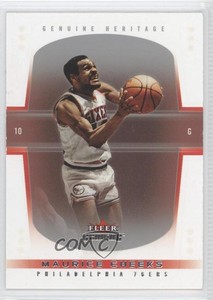 2004-05 Fleer Genuine Genuine Heritage Reflections /100 Maurice Cheeks #106 HOF