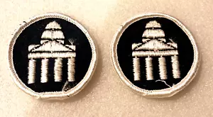 2 US Militär unbekannt Abzeichen Aufnäher aus altem Lagerbestand neu 1960-70er Jahre - Bild 1 von 3