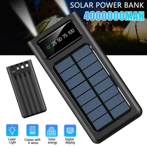 1-4Pcs Super 4000000mAh 4 USB Portable Charger Solar Power Bank For Cell Phone - Picture 1 of 16