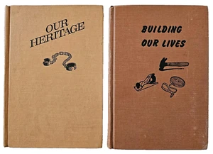 Two Vintage Educational Books, Our Heritage & Building Our Lives, Pathway Pub. - Picture 1 of 21