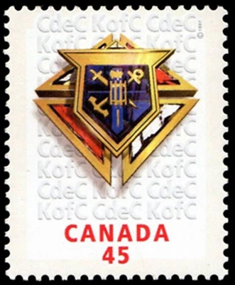 🍁Canada   #1656   "KNIGHTS OF COLUMBUS"     Brand New  1997  Nice Original Gum - Image 1 of 2
