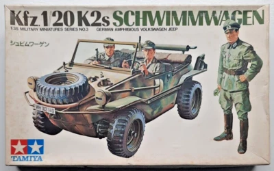 Kfz. 1/20 K2s SCHWIMMWAGEN German WW2 Amphibious Volkswagen Jeep Kit MRC Tamiya - Image 1 of 4
