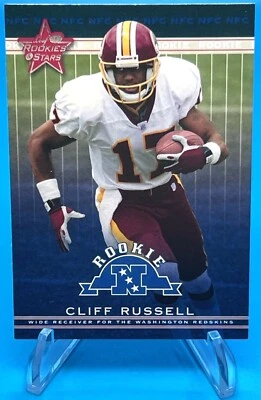 2002 Leaf Rookies & Stars - #150 Cliff Russell (RC) Washington Redskins Ex-Mt - Image 1 of 2