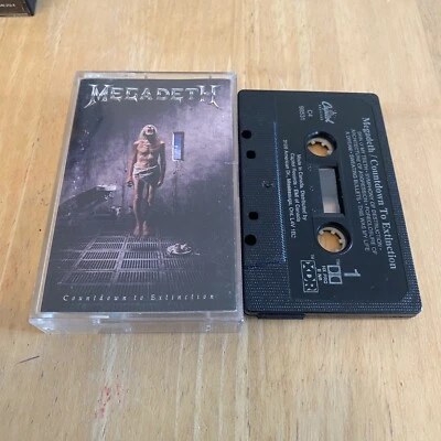 Megadeth Countdown To Extinction Cassette Tape Canadian import  Rare - Image 1 of 3