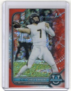 CHASE GARBERS 2022 BOWMAN U UNIVERSITY ORANGE SHIMMER ROOKIE REFRACTOR 18/25