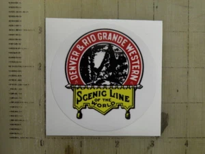 "Calcomanía de pegatina vintage Railroad Denver Río Grande de 3" - Imagen 1 de 1
