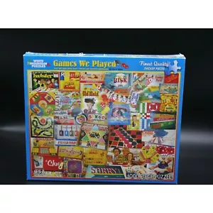 š§©SEALED White Mountain GAMES WE PLAYED 1000 Piece Jigsaw Puzzleš§© - Picture 1 of 11