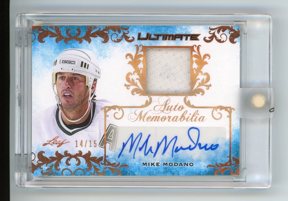 2018-19 Leaf Ultimate Memorabilia /15 Mike Modano #UAM-MM1 Auto Jersey HOF - Image 1 of 1