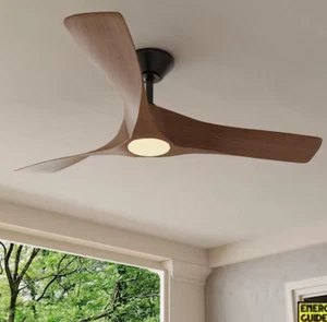 Progress Lighting Ryne 52 Ryne 52" 3 Blade LED Outdoor Ceiling - Koa Woodgrain - Picture 1 of 5