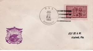USS RANDOLPH,    1953  FDC20116 - Picture 1 of 1