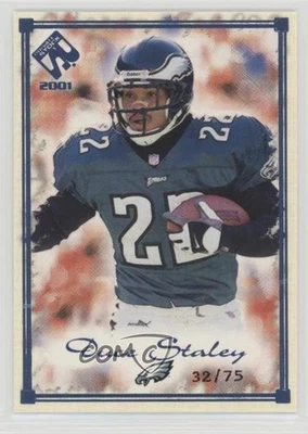 2001 Pacific Private Stock Blue Framed /75 Duce Staley #75 - Image 1 of 2