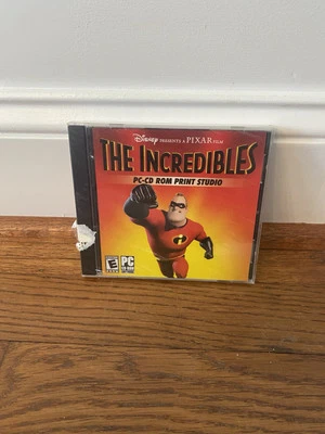 The Incredibles PC-CD ROM Print Studio Disney Pixar Win 98/Me/XP Sealed New - Image 1 of 2