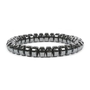 Hämatit 10 mm Trommel Perlen dehnbar Armband 7 Zoll - Bild 1 von 2