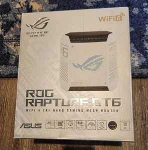 ASUS ROG Rapture GT6 (1PK) Tri-Band WiFi 6 Gaming Router - Afbeelding 1 van 7
