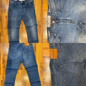 Jacob Cohen 688 Men’s Luxury Premium Denim Italy Pants Size 33 Jeans Gray  - Picture 1 of 7