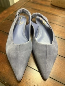 Sam Edelman Whitney Slingback Plano Talla 8 Azul Índigo $130 - Imagen 1 de 8