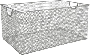 Küche Speisekammer Organizer Drahtkorb Geflecht Metall Aufbewahrung Eimer 14,5x9,25x7 - Bild 1 von 12