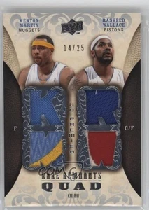 2008-09 UD Premier /25 Kenyon Martin Rasheed Wallace #RR4-WM Quad Patch - Picture 1 of 3