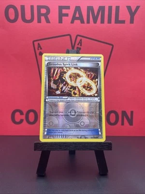 Groudon Spirit Link Trainer 131/160 XY Primal Clash Pokemon TCG Reverse Holo NM - Image 1 of 4