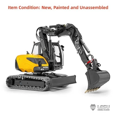 LESU MC15 4 Arms Metal 1/14 Hydraulic RC Excavator Digger KIT Light Sound Motor - Image 1 of 4