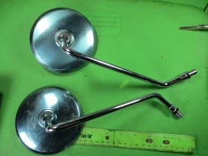 Honda  Left & Right Mirror🔥NOS🔥OEM🔥Vintage🔥Mirror 12 cm od 🔥10 mm od thread - Bild 1 von 5