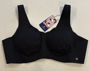 Honeylove V Neck Bra Wireless Womens Black Style #LWBR0101 Size 2X - Picture 1 of 6