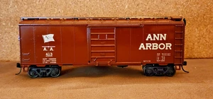 Ann Arbor RR 40' SD Boxcar 413 w Central Valley Trucks Kadee Kar Line #1 Athearn - Picture 1 of 8