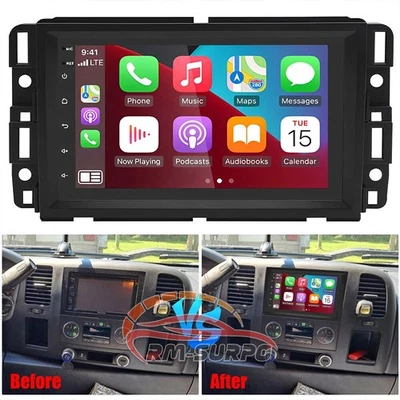 7" Carplay For GMC Yukon XL 1500 2007-2014 Android 13 Car Stereo Radio GPS Navi - Image 1 of 4