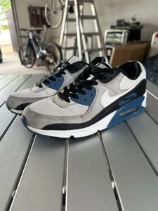 Nike Air Max 90 Men's US 7.5 White Blue - Picture 1 of 6
